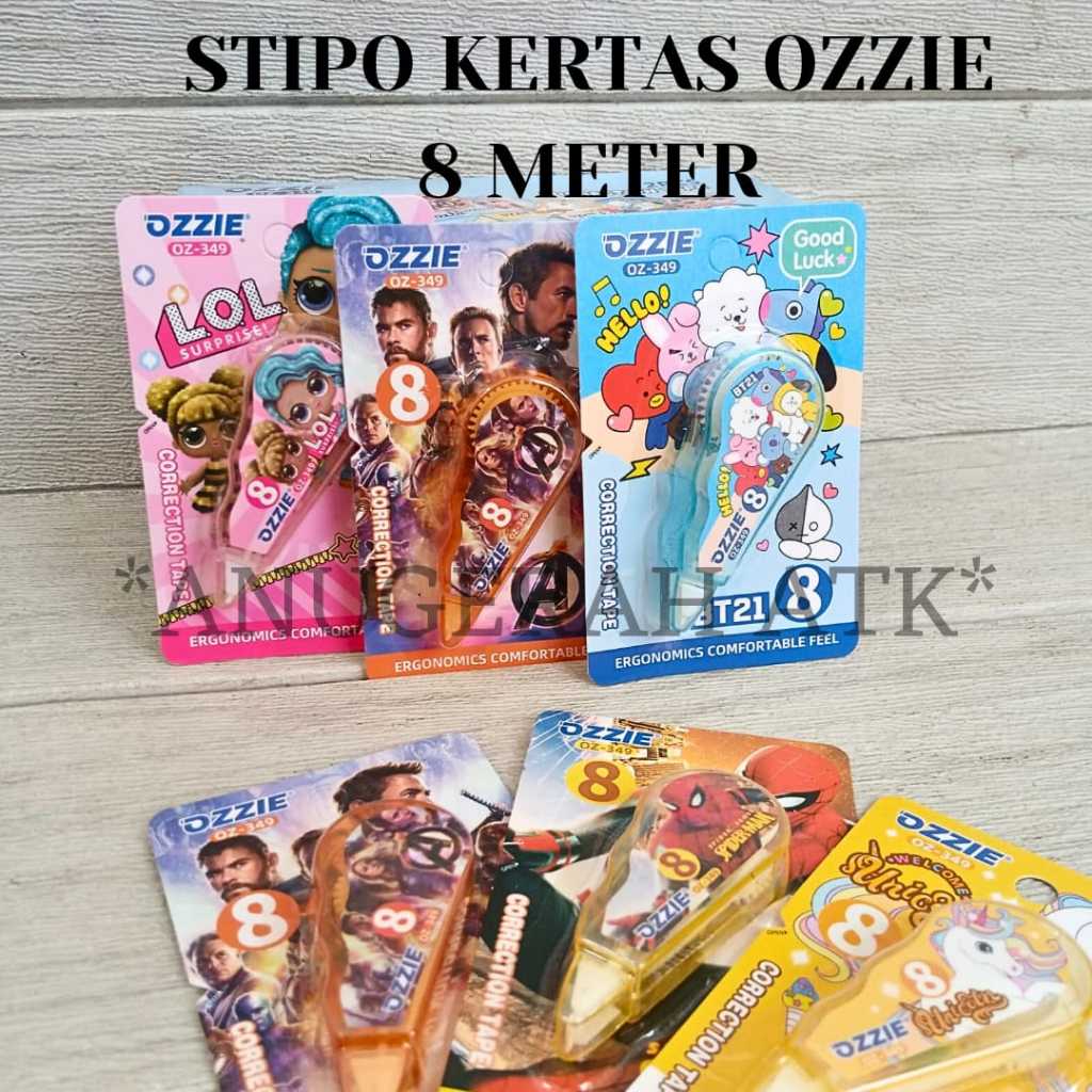 

CORRECTION TAPE / STIPO KERTAS FANCY KECIL 8M