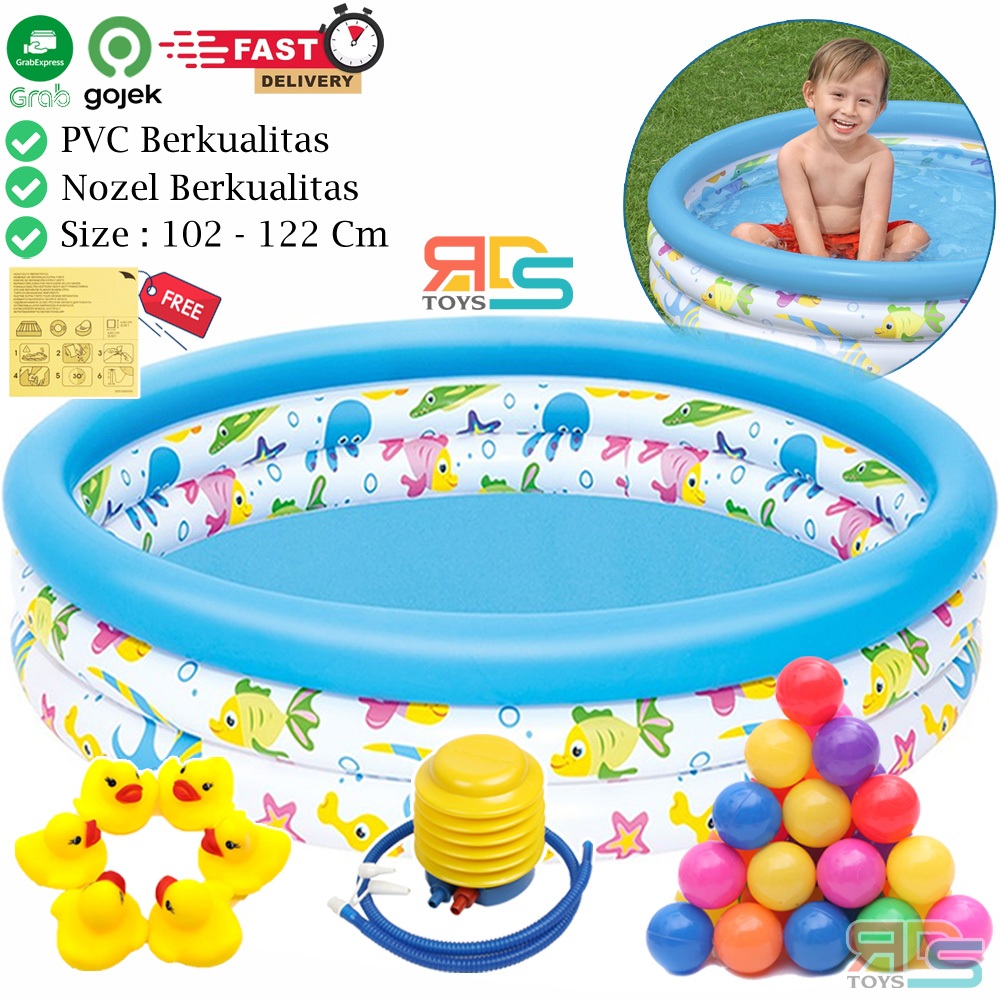 Bestway Kolam Renang Anak Murah Mandi Bola 51008/51009 Paket Lengkap