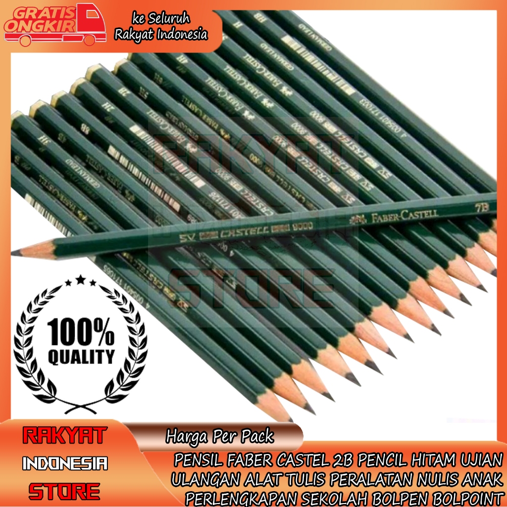 

PENSIL FABER CASTEL 2B PENCIL HITAM UJIAN ULANGAN ALAT TULIS PERALATAN NULIS ANAK PERLENGKAPAN SEKOLAH BOLPEN BOLPOINT FEBER CENTLE PENSILL MENULIS NULIS PENCILL BOLPOIN BOLPENSIL FABERCASTEL