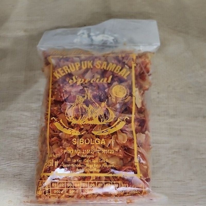 

kerupuk sambal spesial/ oleh oleh khas sibolga/THPB