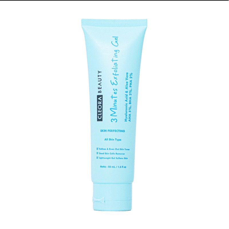 [FREE GIFT]  CLEORA 3 MINUTES EXFOLIATING GEL / cleora exfoliating / cleora 3 minutes gel exfoliatin