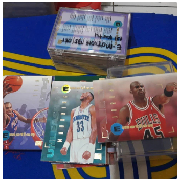 set 120 kartu basket skybox e -motion 1994+jordan,grand hill&kidd rc
