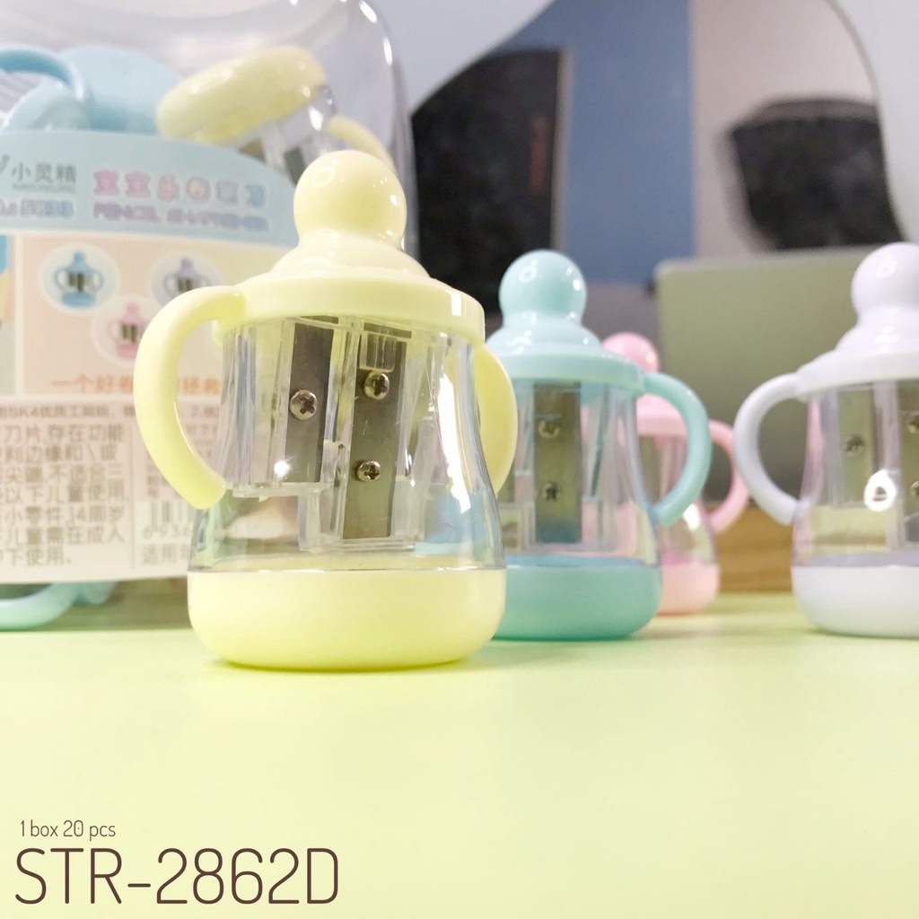 

RAUTAN PENSIL TOPLES BOTOL SUSU 2IN1 MOTIF LUCU / SERUTAN PENSIL KD242