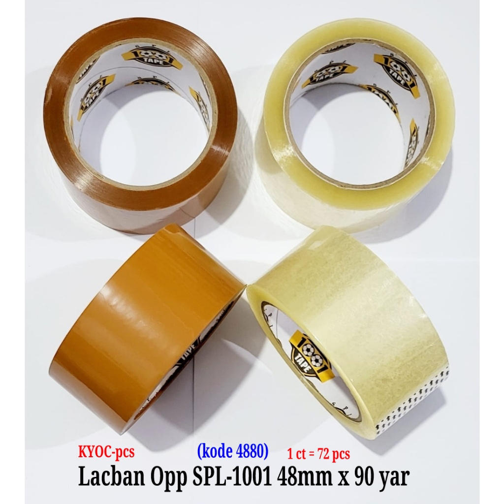

Lakban OPP Bening dan Coklat SPL1001 48mm x 90yard