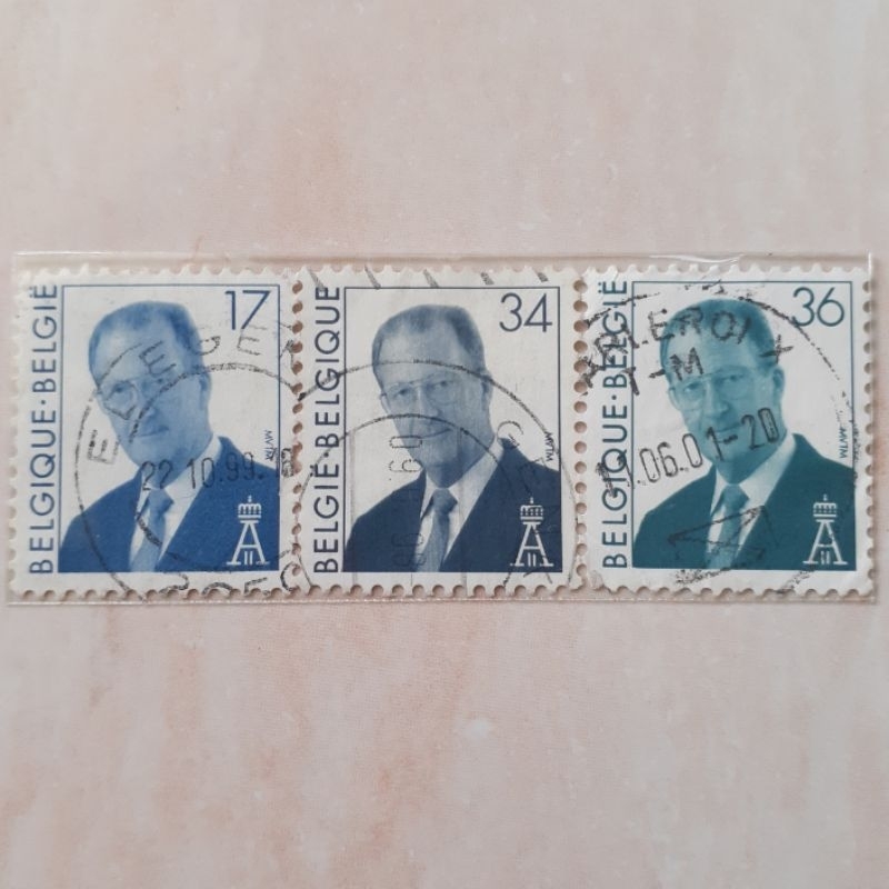 

Perangko Belgia King Albert II Tahun 1996 set 3pcs