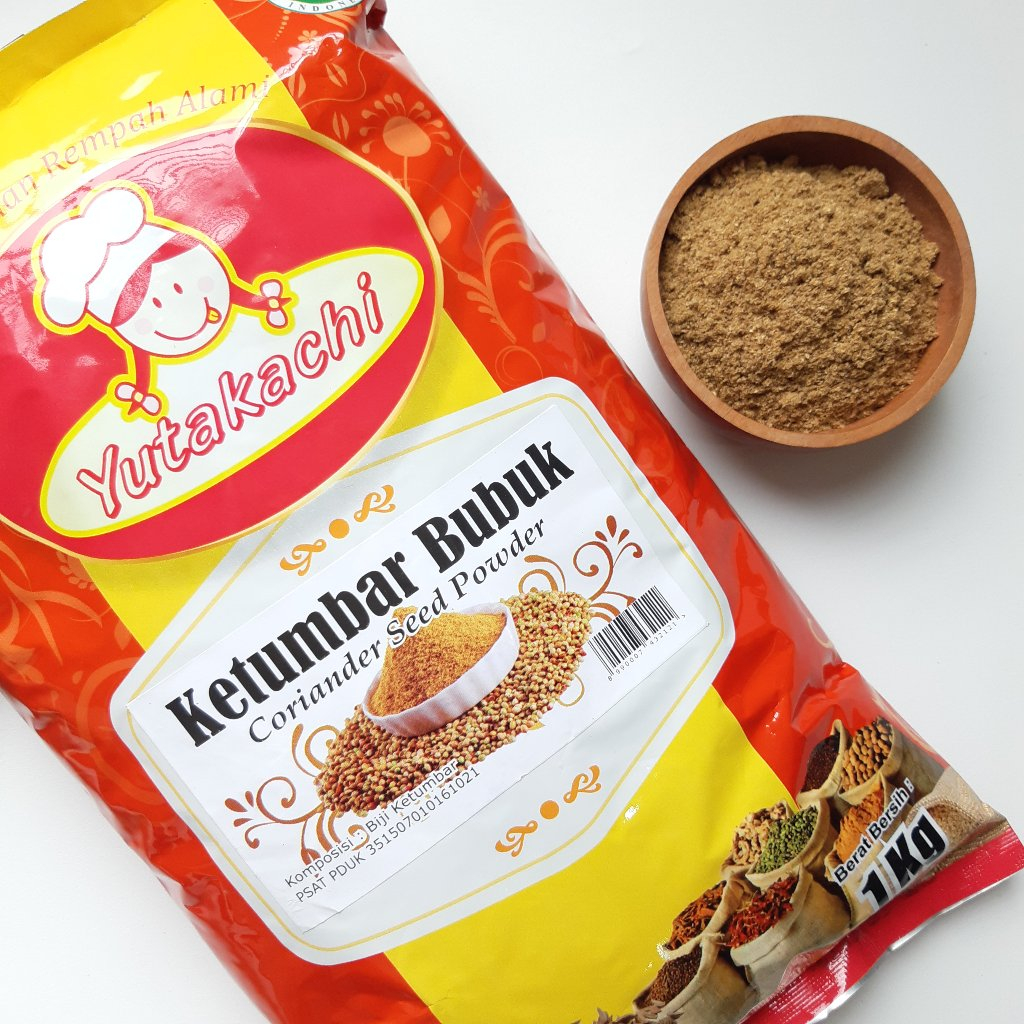 

Ketumbar Bubuk 1Kg Yutakachi Murni /Ground Coriander Powder / Premium Bumbu Rempah Bubuk