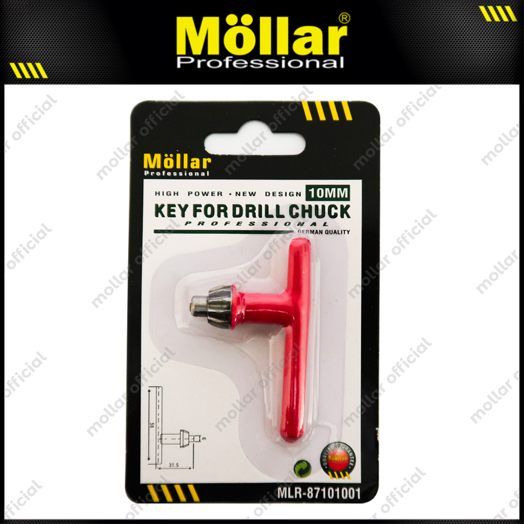 MOLLAR 87101001 Kunci Kepala Mesin Bor Listrik 10 mm