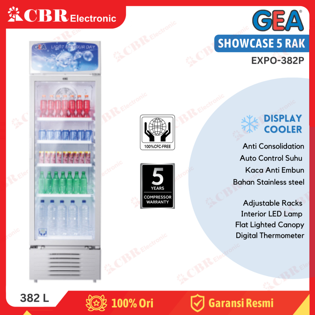 Showcase Display Cooler GEA 4 Rak EXPO-382P