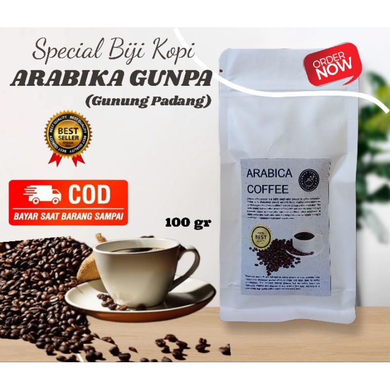 

Biji kopi Arabika Kopi Arabika GUNPA ( Gunung Padang ) Cianjur 100gr
