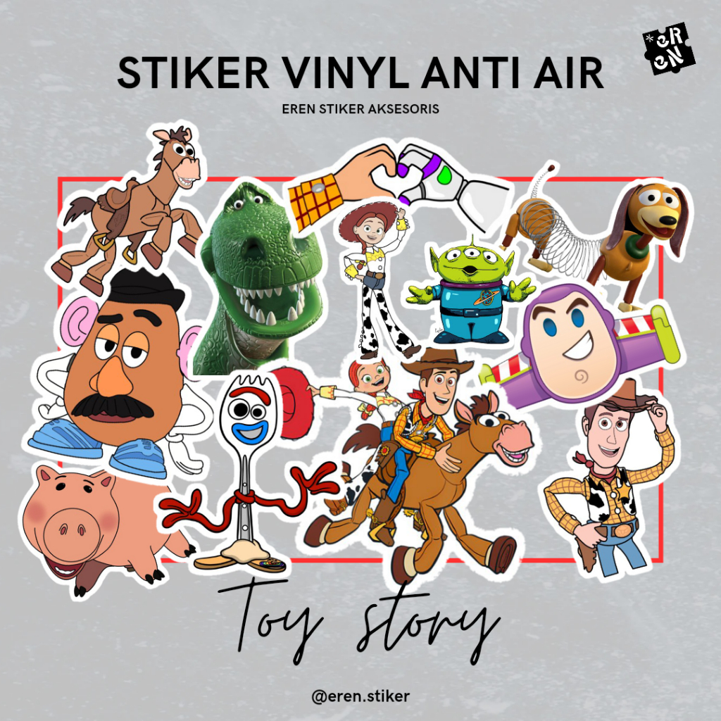 

SIKER ANIMASI TOY STORY ANTI AIR ISI 100 PCS VINIL SUSU PREMIUM