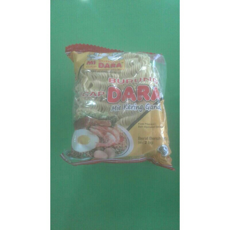 

Mi Cap Burung Dara Mie Kering Gandum 136g Isi 2 biji