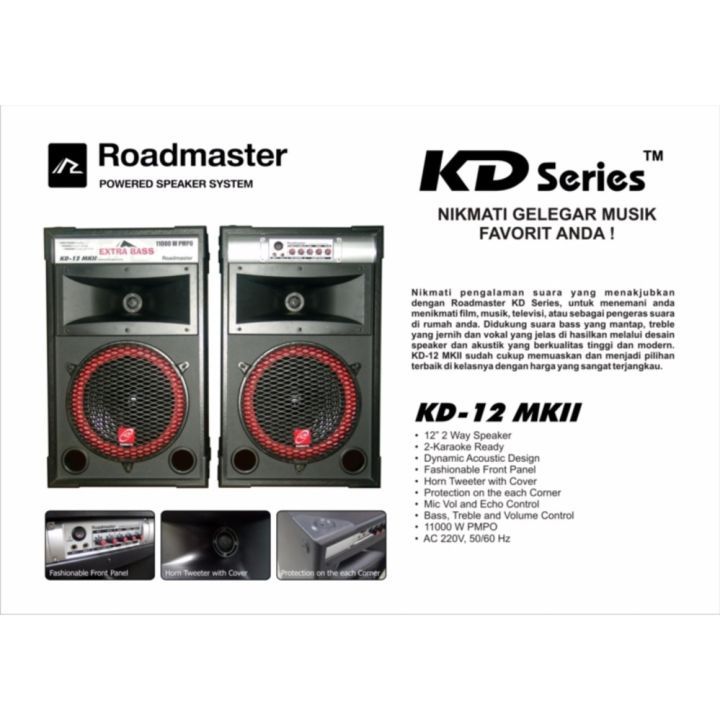 CUCI GUDANG SPEAKER ROADMASTER KD 12 MK II