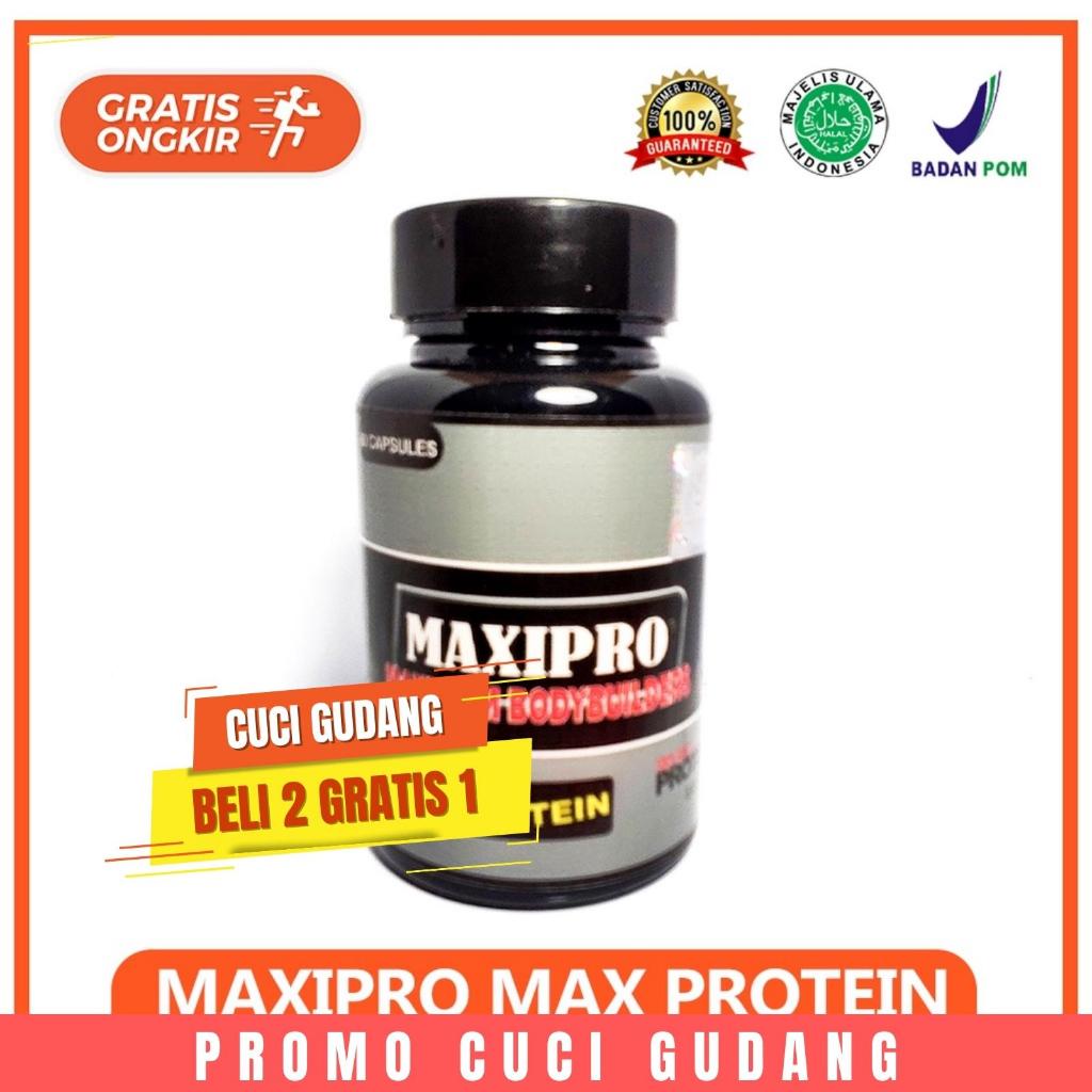 Buktikan sendiri Hasil 3X LEBIH CEPAT MAXIPRO Maximum Protein Pembentuk Otot Original 100% Suplemen 