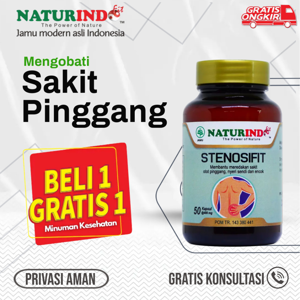 Obat Sakit Pinggang Belakang Paling Ampuh Stenosifit Naturindo