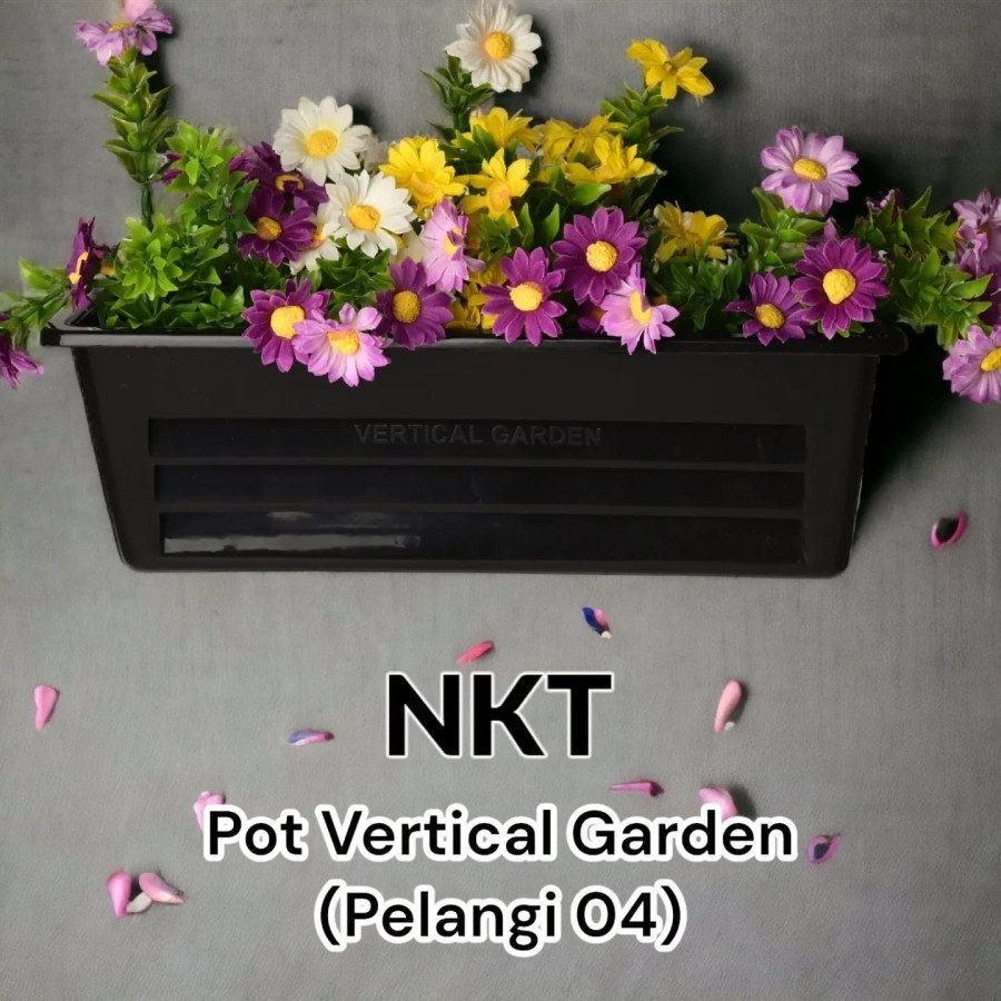 Pot tempel pelangi 04 dinding vertikal garden