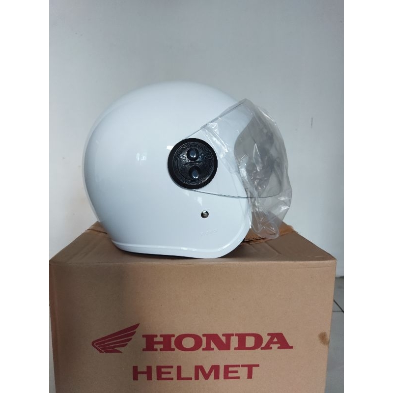 Helm Honda Scoopy Putih Polos Tanpa Stiker 100% Original Honda