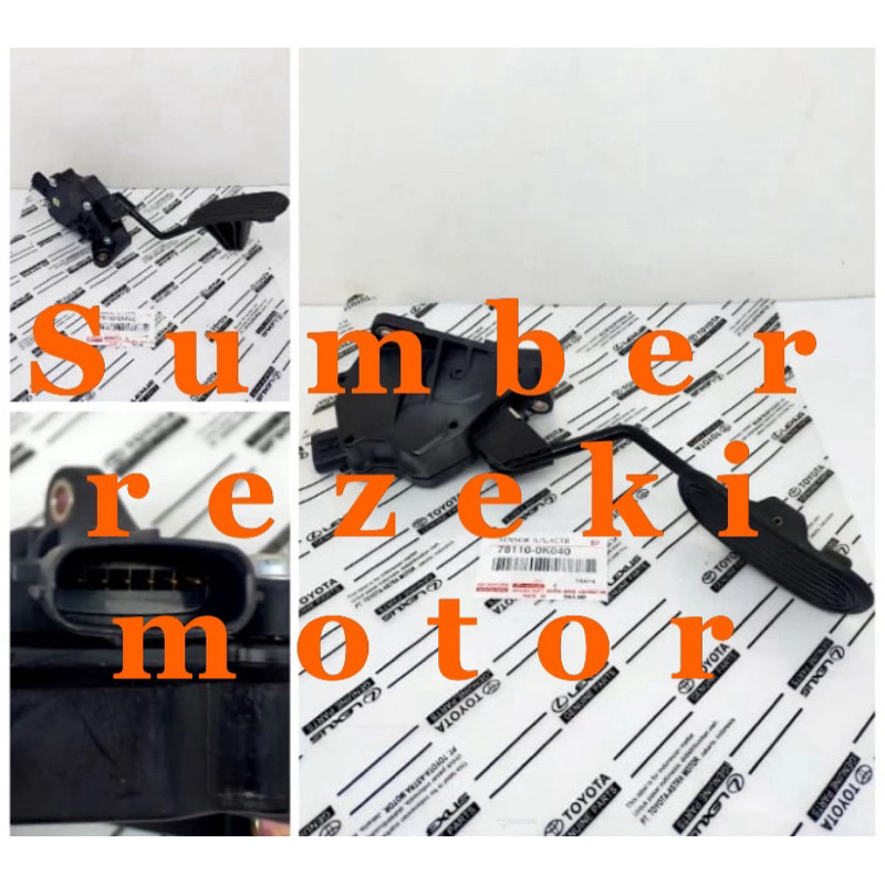 Pedal gas sensor gas toyota innova fortuner hilux 78110-0K040 original