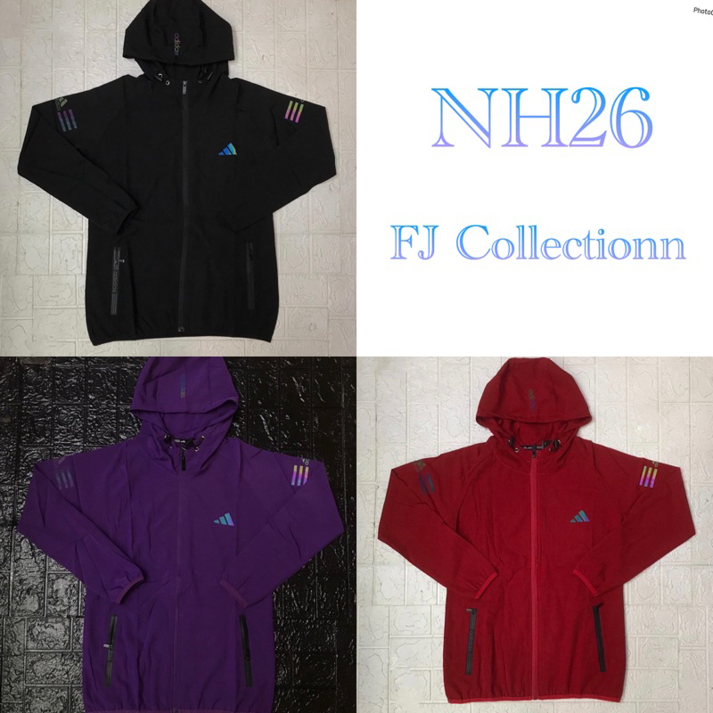 JAKET WANITA PARASUT MICRO ADIDAS IMPORT OLAHRAGA RUNNING