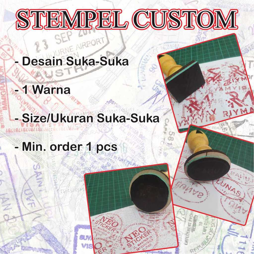 

Stempel Custom Desain Suka-suka || Custom Stamp