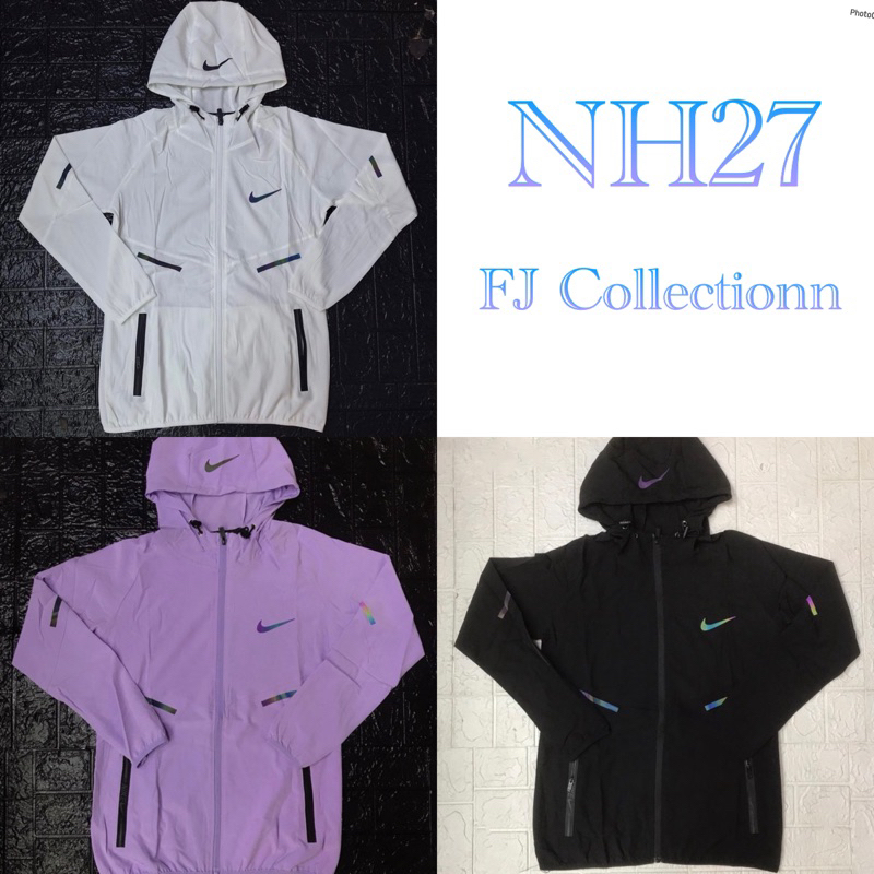 JAKET WANITA PARASUT MICRO NIKE IMPORT OLAHRAGA RUNNING NH07 / NH08