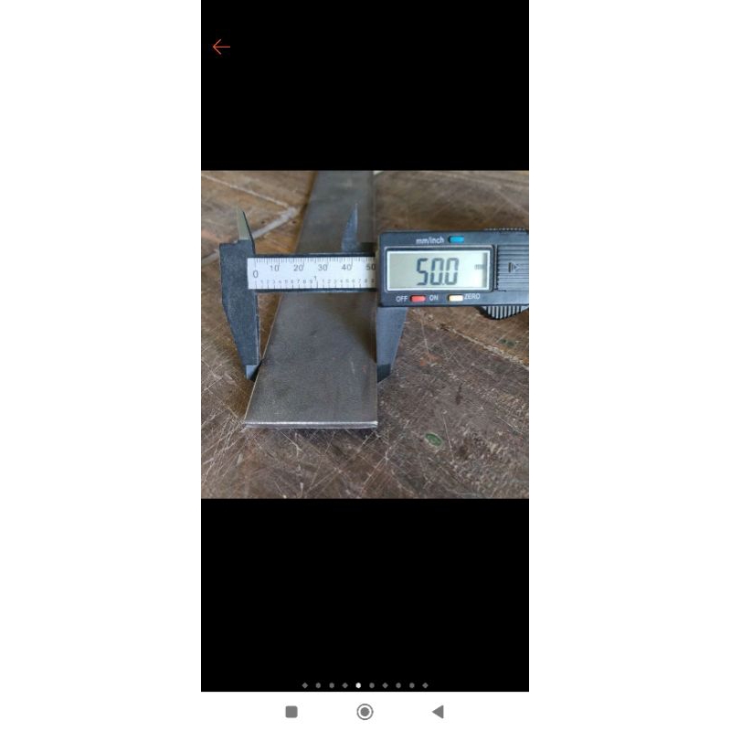 Besi Plat Lebar 5 cm Tebal 5 mm Panjang 25 cm