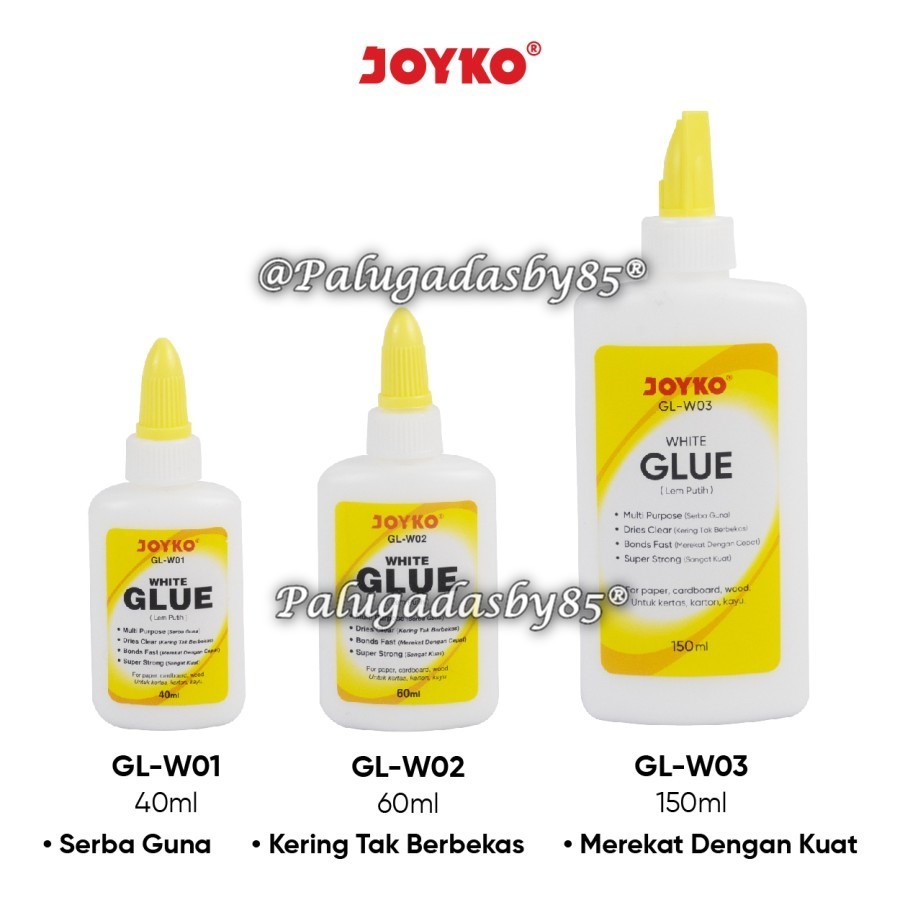 

(1 Biji) Glue JOYKO GL-W03 GL-W02 GL-W01 / Liquid Glue Lem Kertas Cair Joyko GL-W03 150 ml / Liquid Glue Joyko GL-W01 / Joyko GL W03