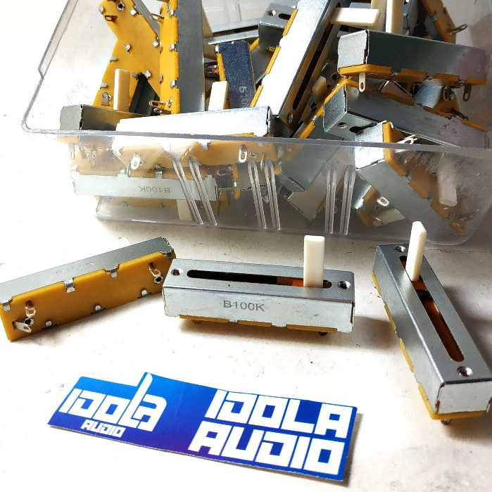 POTENSIO Geser 100K Besi 5 cm | Potensiometer 100 K Geser Besi
