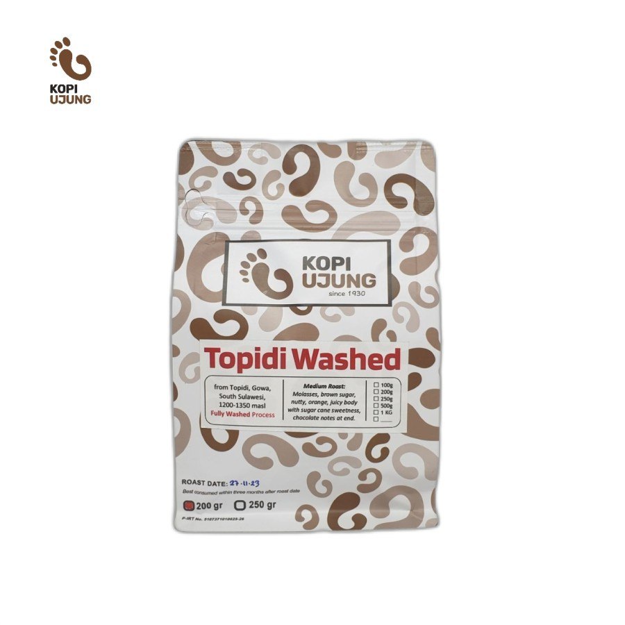 

Kopi Ujung Arabica Topidi Washed 200 Gram
