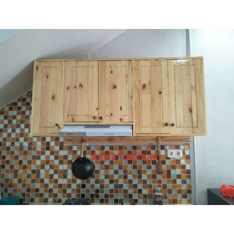 kitchen set dapur atas bawah full kayu jati Belanda kokoh kuat dan cantik