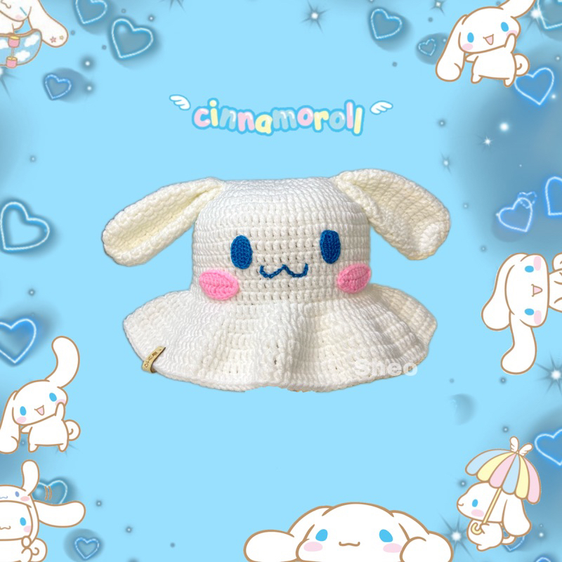 cinnamonroll hat crochet / topi rajut cinnamonroll