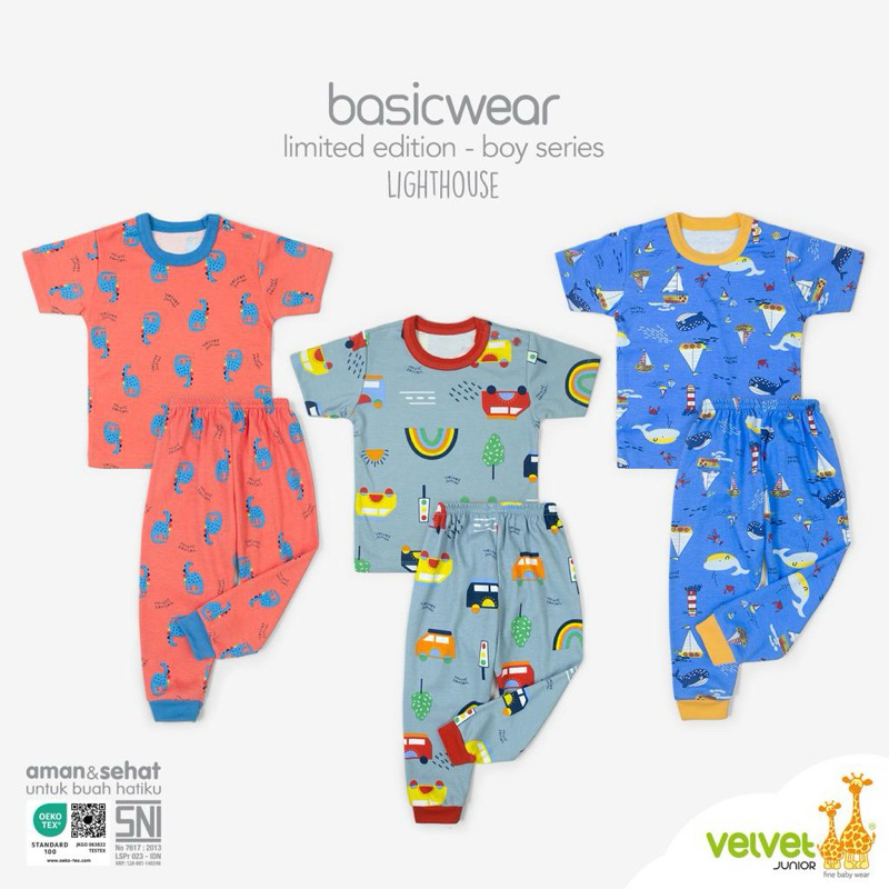 St pendek celana panjang seri limited edition boy Stargazer,light house & Girl spring blossom,daisie