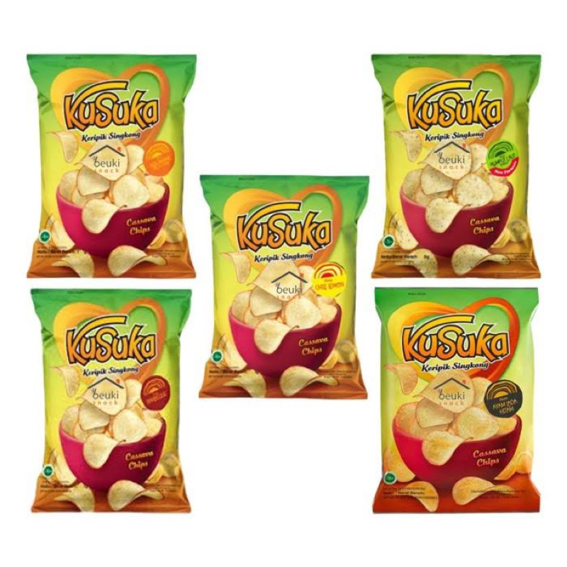 keripik singkong kusuka 10 x 20gr (random)
