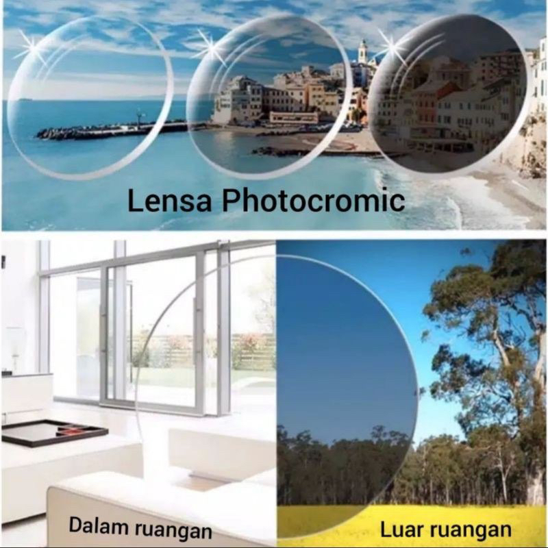 BARU! KACAMATA PHOTOCHROMIC DAN ANTIRADIASI - Kacamata Minus SPORT Pria Original