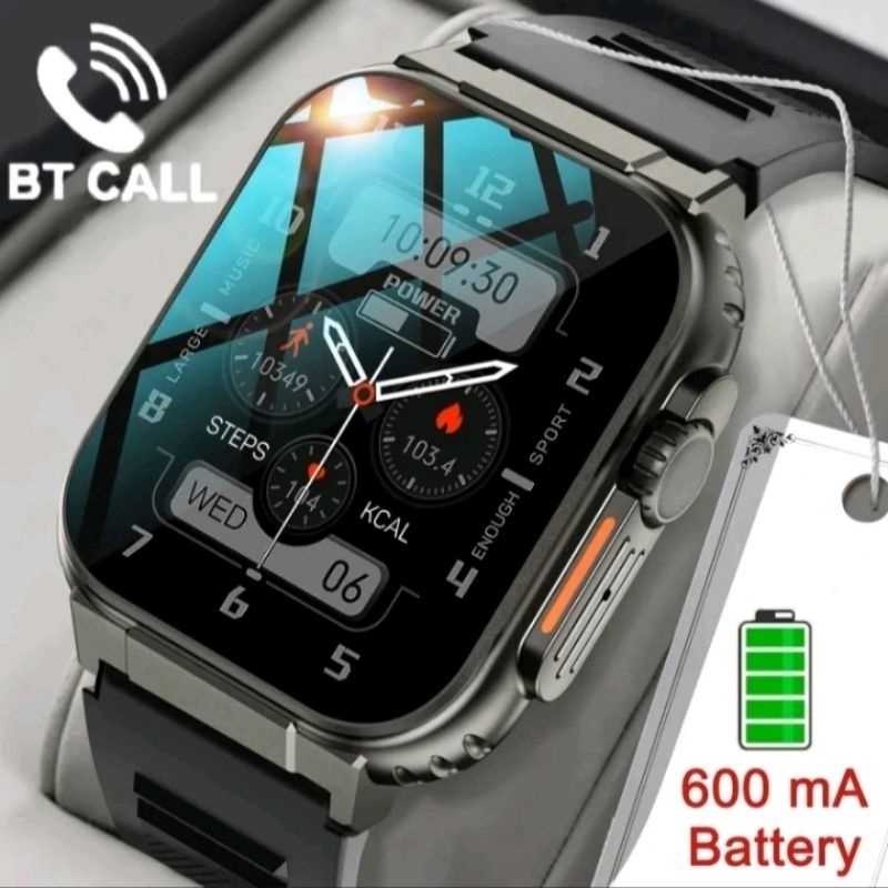 LIGE Layar HD AMOLED Bluetooth layar sentuh jam tangan pria 600mh ,jam tahan air jam tangan pria wan