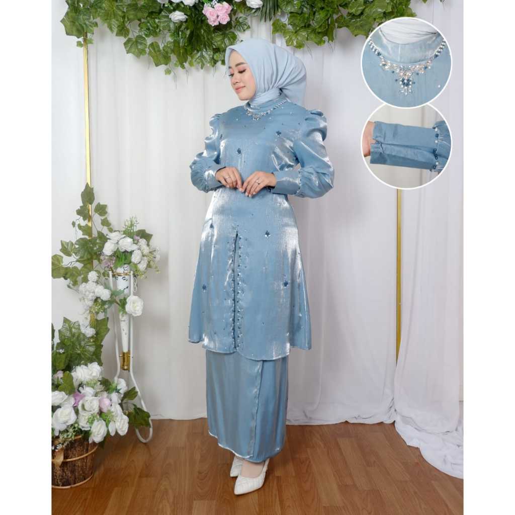 Kebaya Modern Melayu Terbaru 2023 Baju Kurung Malaysia Payet