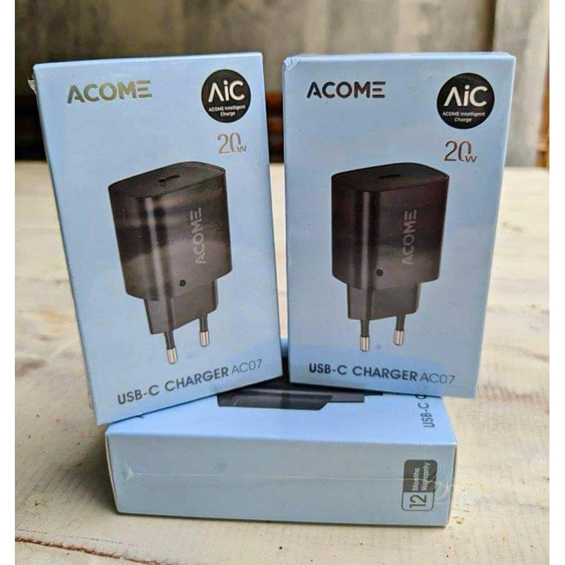 Charger 20 WATT FOR IPHONE ACOME NEW