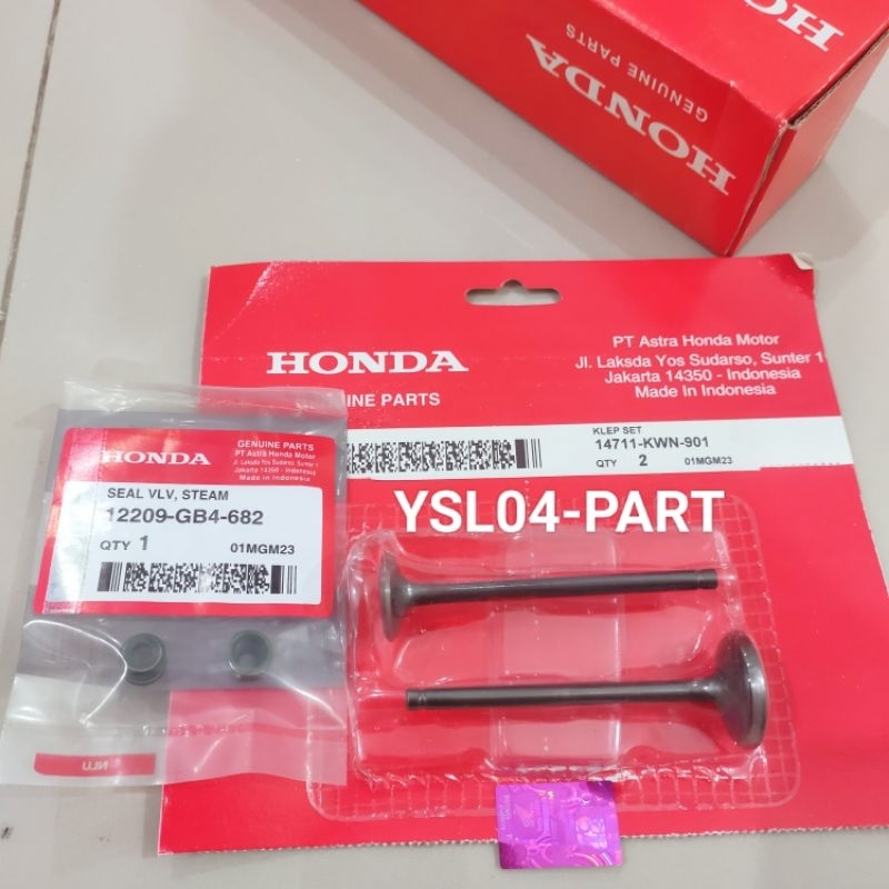 KLEP SET PLUS SIL KLEP HONDA VARIO 125 OLD VARIO 125 NEW LED ORI