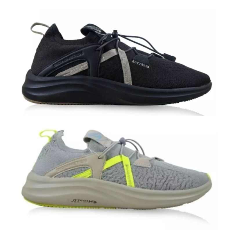Sepatu Lari Running Training 910 FUJI RCV - Hitam Abu Original Nineten
