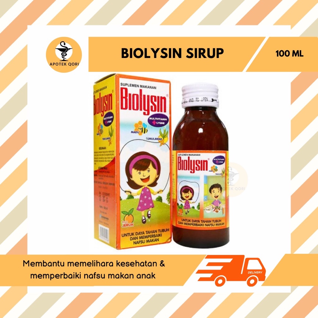 BIOLYSIN SIRUP 100 ML/LYSINE/NAFSU MAKAN ANAK