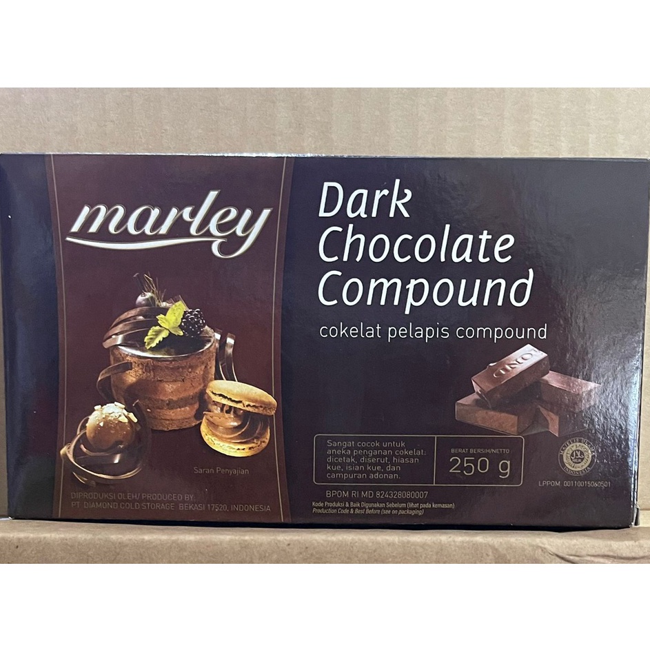 

DHYV8234 STOK SIAP 【COD Marley Dark Chocolate Compound - Dark 250gr
