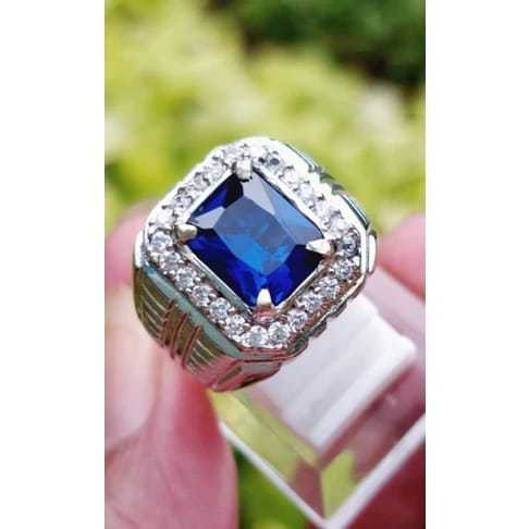 CINCIN BATU KING BLUE SAFIR ASLI MEWAH
