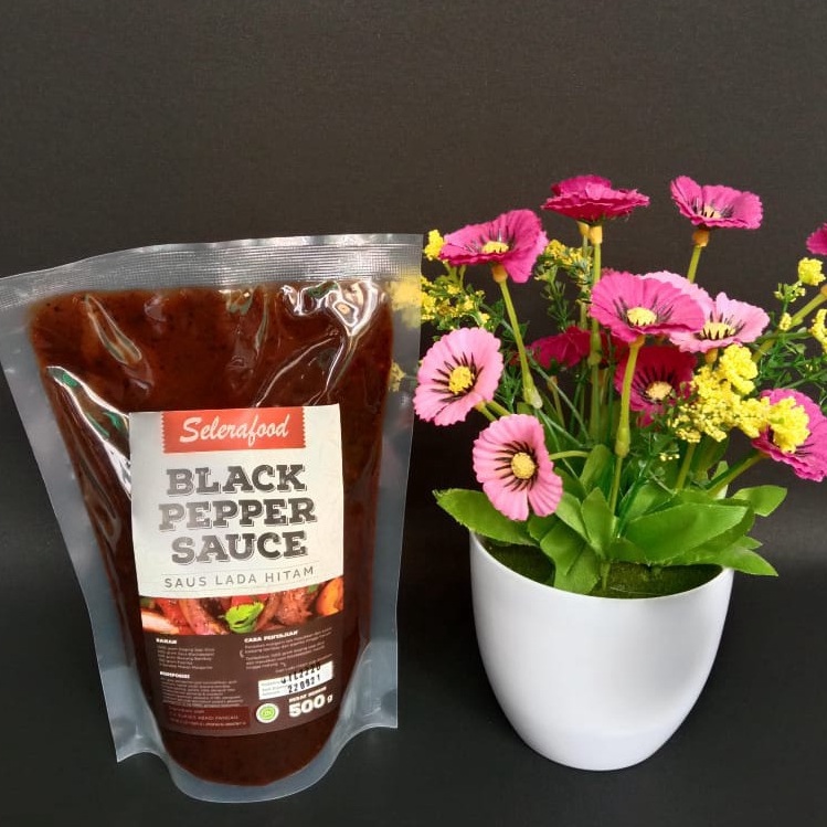 

[✮V83➢] Black Pepper Sauce - Saus Lada Hitam Selerafood 500 gr/Pack Out of Trend
