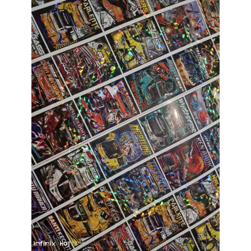 

stiker mainan bismania Basuri hologram isi 30pcs