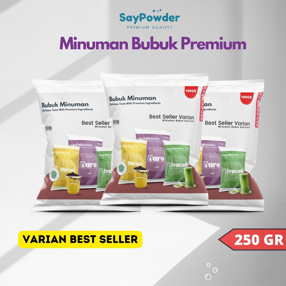 

[✵D34&] BUBUK MINUMAN PREMIUM 250 GRAM SERBUK MINUMAN KEKINIAN ES BOBA BUBBLE DRINK BUBUK POWDER MINUMAN [204]
