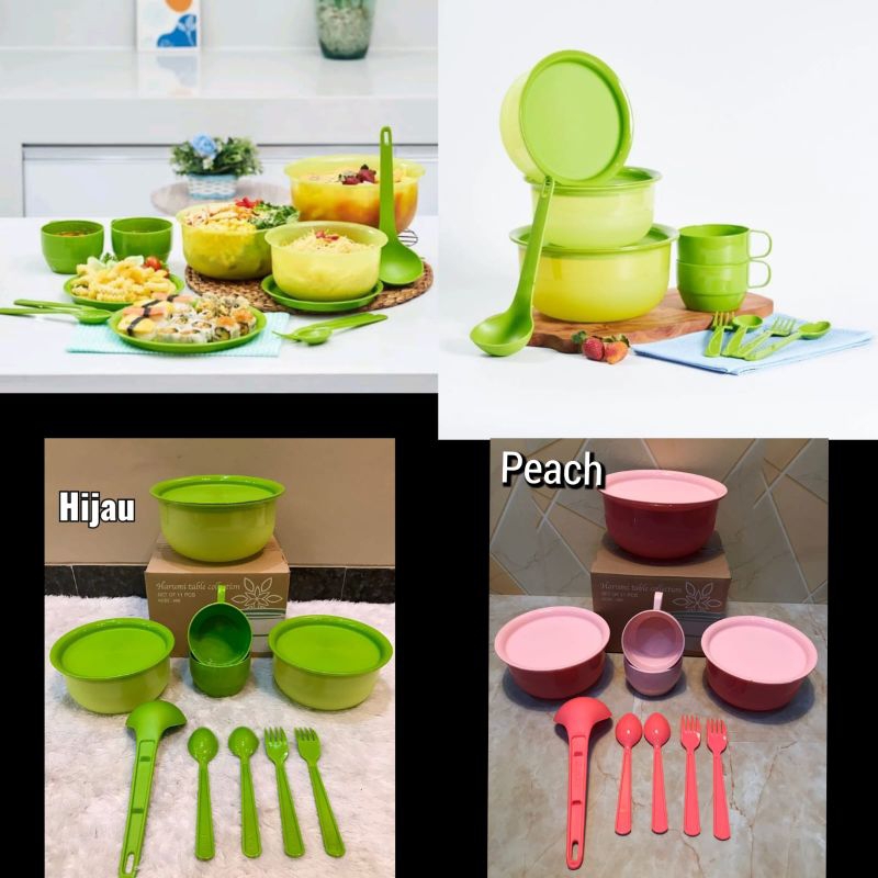 WADAH TEMPAT MAKAN HARUMI HARUMI SET OF 11PCS