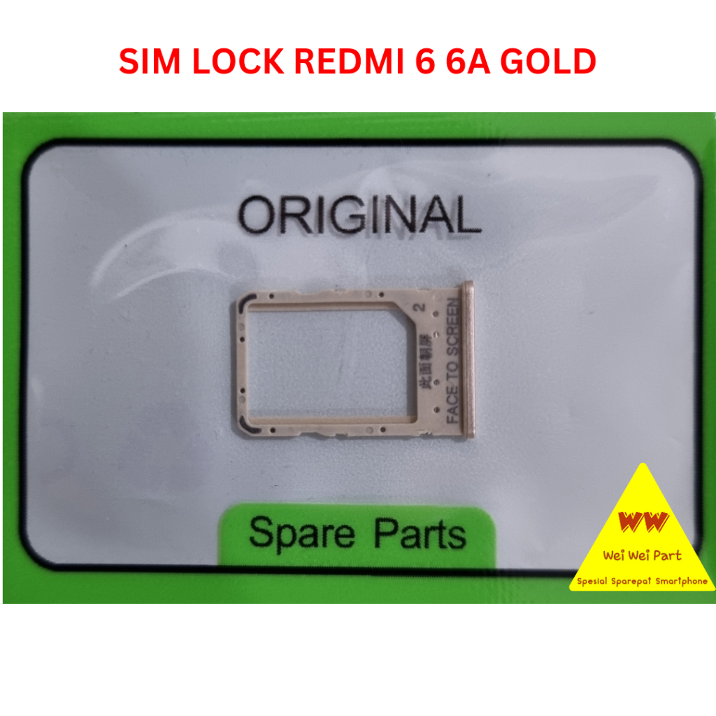 Sim Lock Xiaomi Redmi 6/Redmi 6A/Simtray/Sim Holder/Sim Slot