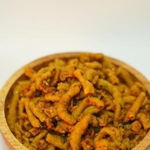 

Kripik Usus Pedas Faicy Snack 150gr