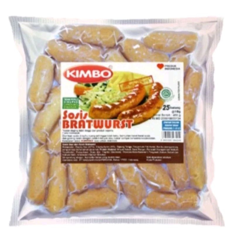 

Kimbo Sosis Bratwurst 450gr