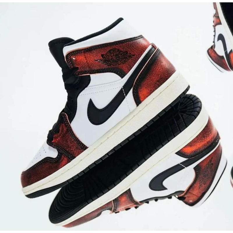 Sepatu Sneakers pria wanita air jordan 1 Myestic Green shoes korea sekolah putih hitam