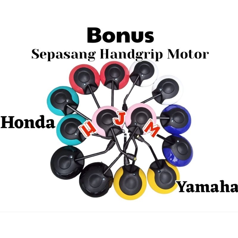 Spion Motor Standar Model Scoopy Bulat Variasi